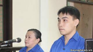 Bà Võ Thị Thu Thủy và ông Nguyễn Văn Thanh (ảnh: Báo Nghệ An)