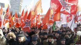 Москвада мухолифатнинг намойиши бўлиб ўтмоқда