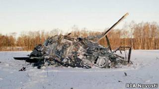 На месте крушения военного вертолета Ка-52 в Торжке