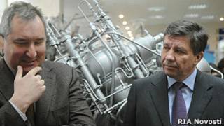 Дмитрий Рогозин и Владимир Поповкин