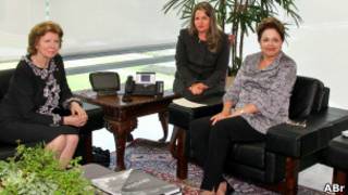 Huguette Labelle visita a presidente Dilma Roussef. | Foto: Agência Brasil