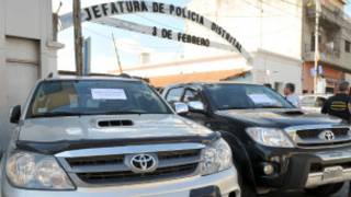 Carros de luxo apreendidos. | Foto: Ministério de Justiça e Segurança da Província de Buenos Aires