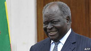 El presidente keniano, Mwai Kibaki