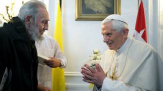 Giáo hoàng Benedict XVI gặp lãnh tụ Cuba Fidel Castro