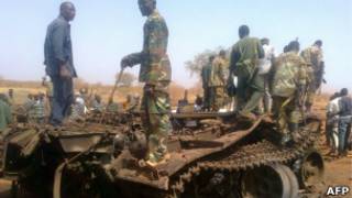 جنود من جنوب السودان في مناطق المعارك الحدودية