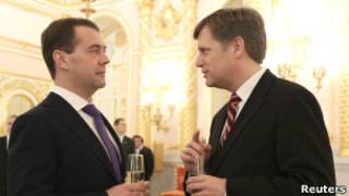 Дмитрий Медведев и Майкл Макфол