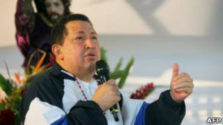 Chávez em missa por sua saúde em Barinas, na Venezuela. | Foto: AFP
