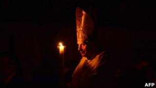 Đức GIáo hoàng Benedict XVI trong lễ tối thứ Bảy