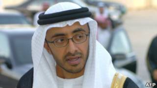 وزير خارجية الإمارات عبد الله بن زايد آل نهيان