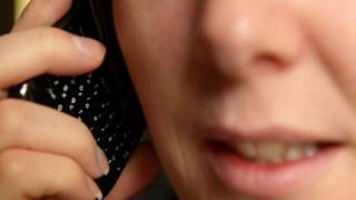 Woman holding a mobile