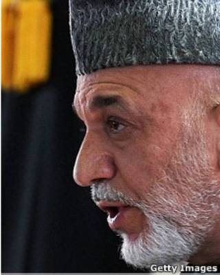 حامد کرزی رئیس جمهوری افغانستان