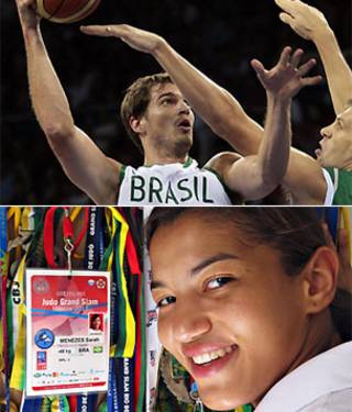 Tiago Splitter e Sarah Menezes. | Foto: BBC