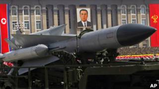 Ракеты на военном параде в КНДР