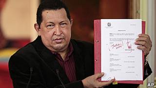 Hugo Chávez.
