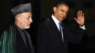 Shugaba Obama da Shugaba Karzai na Afghanistan
