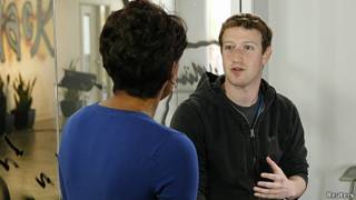 Zuckerberg durante entrevista con la televisora ABC