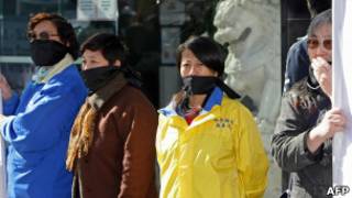 Protesto pela liberdade de expressão na China. | Foto: AFP