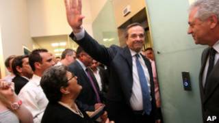 زعيم حزب الديمقراطية الجديد انطونيو ساماراس