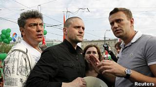 Борис Немцов, Сергей Удальцов, Алексей Навальный