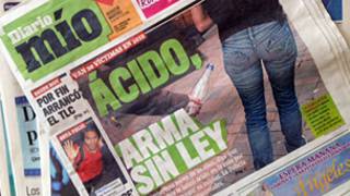 "Diario mío" de Colombia le dedica su portada a los atques con ácido
