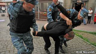 Задержание на Арбате