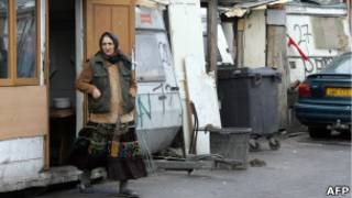 Цыганский лагерь под Парижем