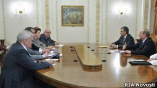 Путин проводит встречу в Ново-Огарево