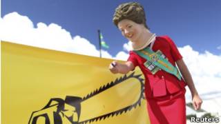 Protesto pelo veto de Dilma. Reuters