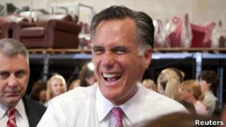 Romney durante as prévias do Texas, em que se sagrou vitorioso (Reuters)