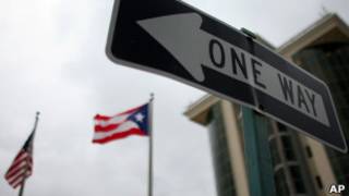 Señal en inglés en Puerto Rico