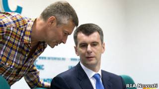 Михаил Прохоров, Евгений Ройзман