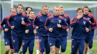 تدريبات منتخب روسيا