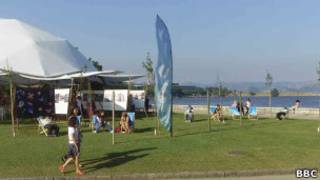 Tenda da Cúpula dos Povos, no Aterro do Flamengo, Rio de Janeiro (Foto: BBC)