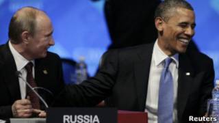 Барак Обама и Владимир Путин