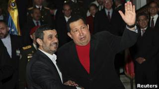 Hugo Chavez y Ahmadineyad