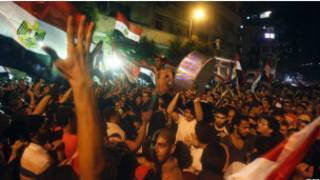 الاحتفالات بفوز مرسي