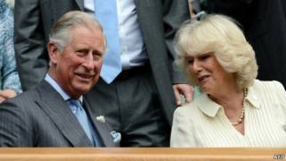 Pangeran Charles dan istrinya, Camilla.