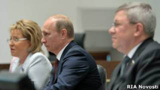 В.Путин на заседании Совета Федерации