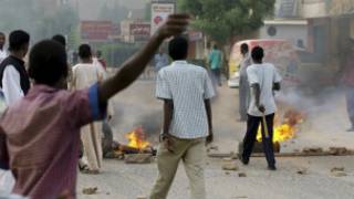 جانب من المظاهرات في السودان