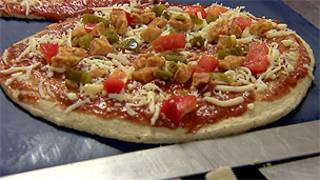 A pizza 'saudável' criada na Universidade de Glasgow (BBC)