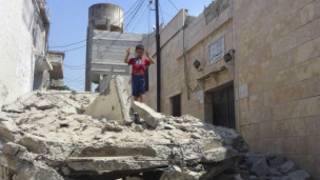 آثار الدمار في حمص
