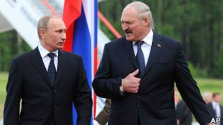 Александр Лукашенко и Владимир Путин