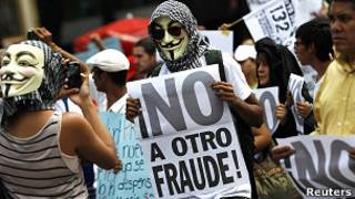 Protesto no México | Crédito da foto: Reuters