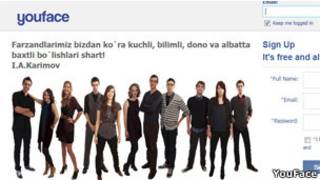 Сайт социальной сети YouFace
