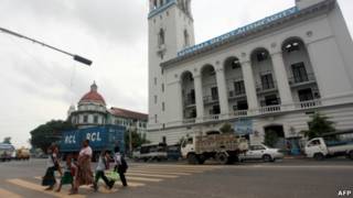 Suasana kota Rangoon