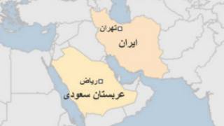 نقشه ایران و عربستان