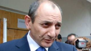 Бако Саакян, переизбранный на второй срок на президентских выборах в непризнанном Карабахе 19 июля 2012 года