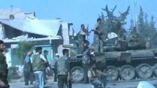 شورشیان در حلب گفتند که یک تانک دولتی را گرفته اند