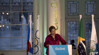 Presidente Dilma Rousseff em Londres (foto: AFP)