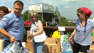 Сбор гуманитарной помощи в Крымск